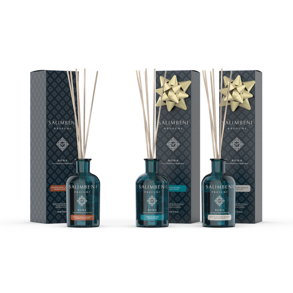 Madeiras Antigas Salimbeni 100 ml  + Flores em Riviera 100 ml em OFERTA + Seda e Musgo Branco 100 ml em OFERTA