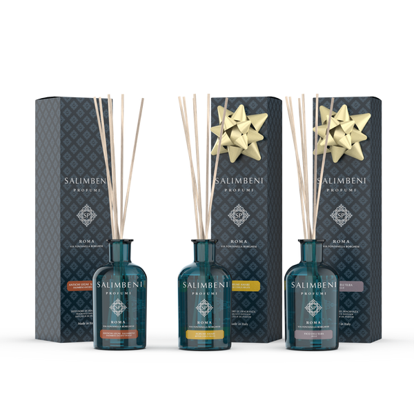 3 Difusores em Stick 100ml (Madeiras Antigas Salimbeni + Cítrico Amargo em OFERTA + Figueira de Elba em OFERTA)
