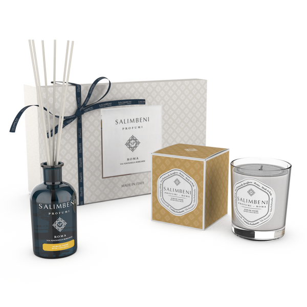 Gift Box Premium À ESCOLHA (Difusor em Stick de 250 ml + Vela Perfumada na mesma fragrância)