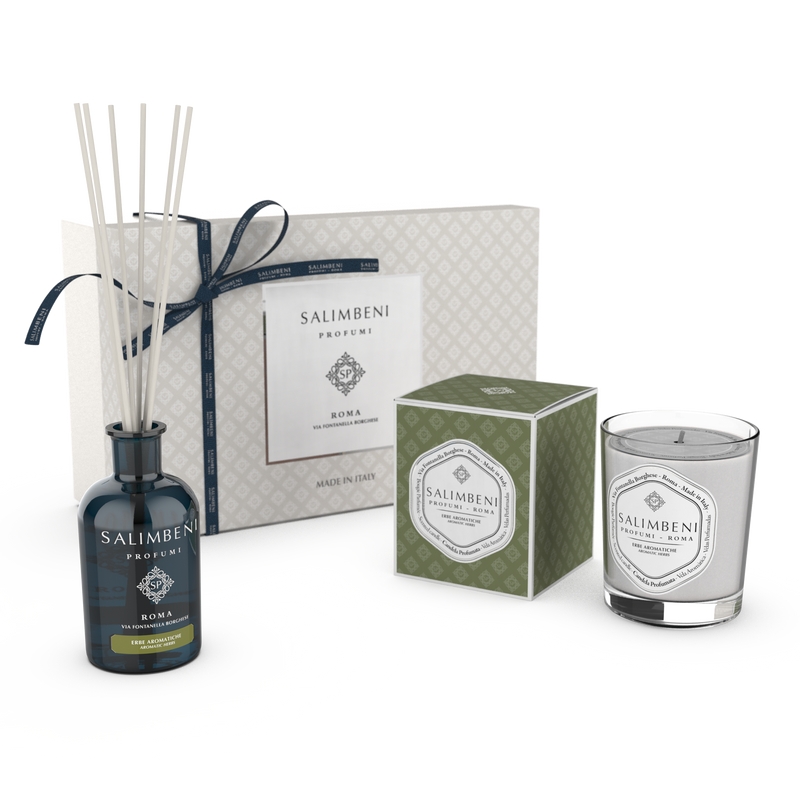 Gift Box Premium À ESCOLHA (Difusor em Stick de 250 ml + Vela Perfumada na mesma fragrância)