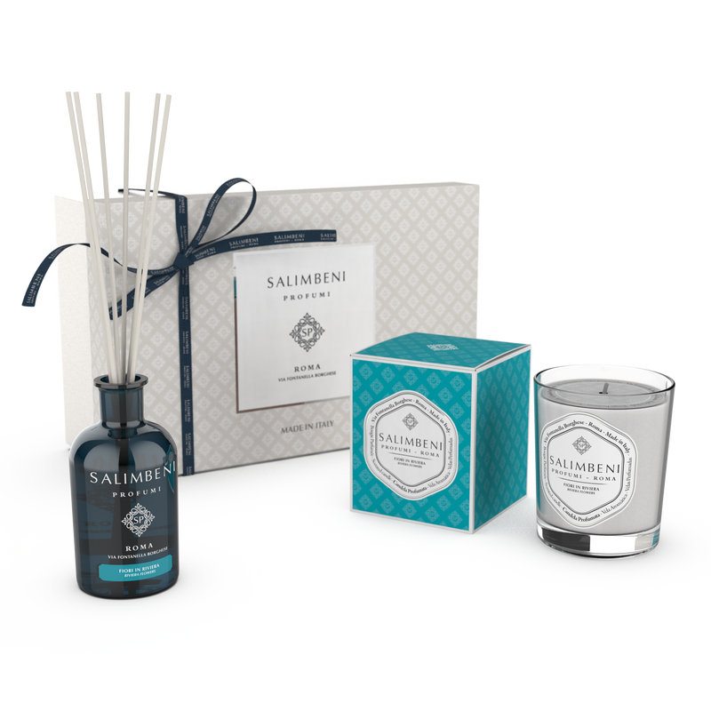 Gift Box Premium À ESCOLHA (Difusor em Stick de 250 ml + Vela Perfumada na mesma fragrância)