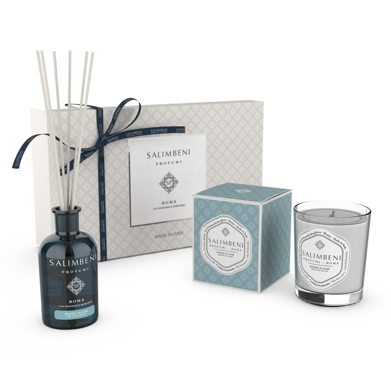 Gift Box Premium À ESCOLHA (Difusor em Stick de 250 ml + Vela Perfumada na mesma fragrância)