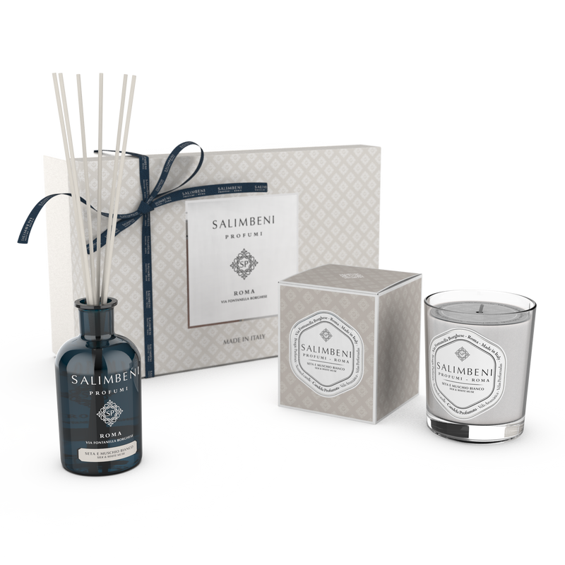 Gift Box Premium À ESCOLHA (Difusor em Stick de 250 ml + Vela Perfumada na mesma fragrância)