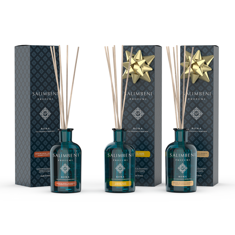 3 Fragrâncias de 100 ml (Madeiras Antigas Salimbeni + Cítrico Amargo + Madeira de Nogueira e Briar)