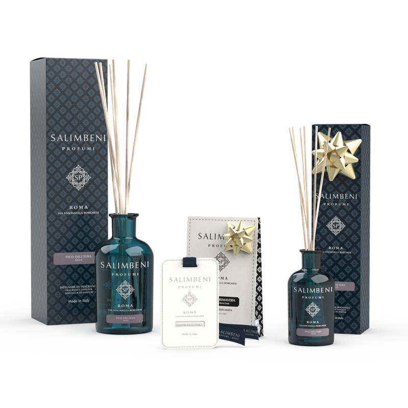 Figueira de Elba 250ml  + Cartões Perfumados (3 pç) - Linho em Primavera + Figueira de Elba 100ml