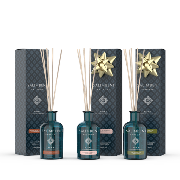 Madeiras Antigas Salimbeni 100 ml  + Flor de Laranjeira de Taormina 100 ml + Ervas Aromáticas 100 ml