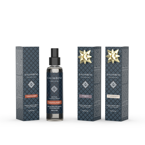 3 Perfumes Room Spray 150 ml (Madeiras Antigas Salimbeni + Figueira de Elba + Seda e Musgo Branco)
