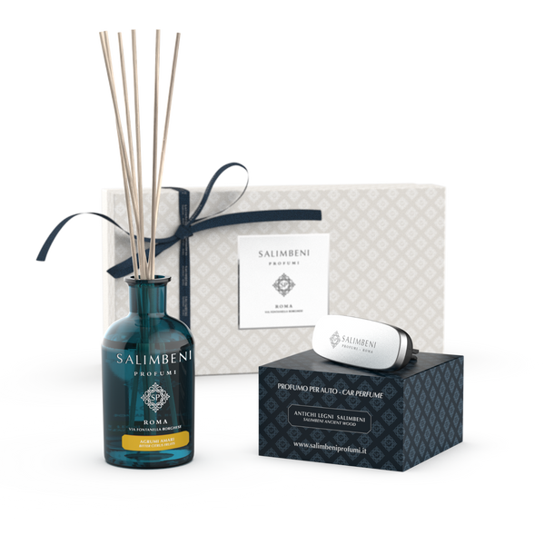 Gift Box Premium À ESCOLHA (Difusor em Stick de 250 ml + Difusor para Automóvel na mesma fragrância)