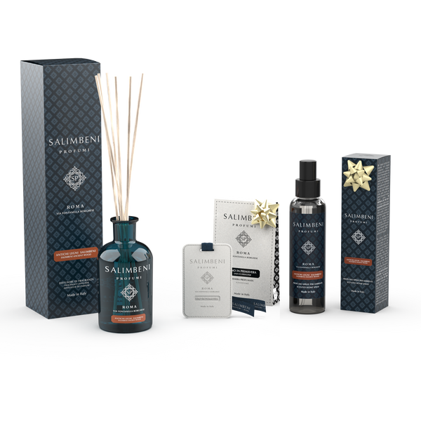 Madeiras Antigas Salimbeni 250ml + Cartões Perfumados para o Guarda Roupa (3 pcs) como TESTE GRATUITO + Perfume Room Spray 150 ml - Madeiras Antigas Salimbeni como TESTE GRATUITO