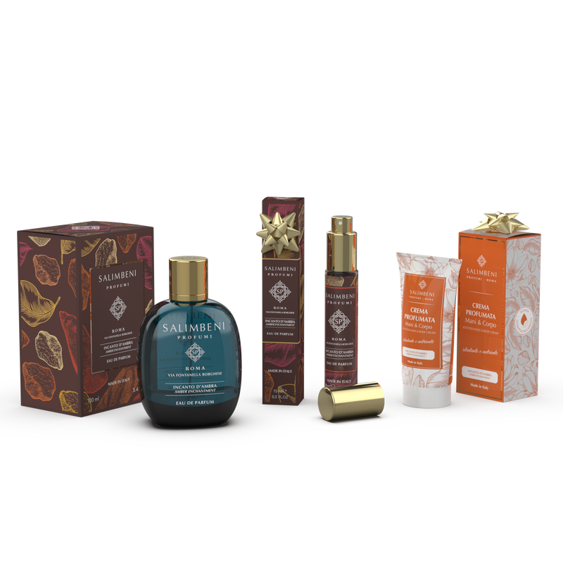 Eau de Parfum 100 ml + Eau de Parfum de viagem de 15 ml em OFERTA + Creme perfumado para mãos e corpo de 50ml em OFERTA