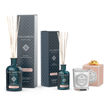 Difusor em Stick 250 ml (fragrância à sua escolha) + Difusor em Stick 100ml (na mesma fragrância)+ Vela Perfumada 190gr como TESTE GRATUITO (na mesma fragrância)