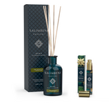 Difusor em Stick 250 ml (Fragrância à tua escolha) + Eau de Parfum no formato de viagem de 15ml (Fragrância à tua escolha) como TESTE GRATUITO