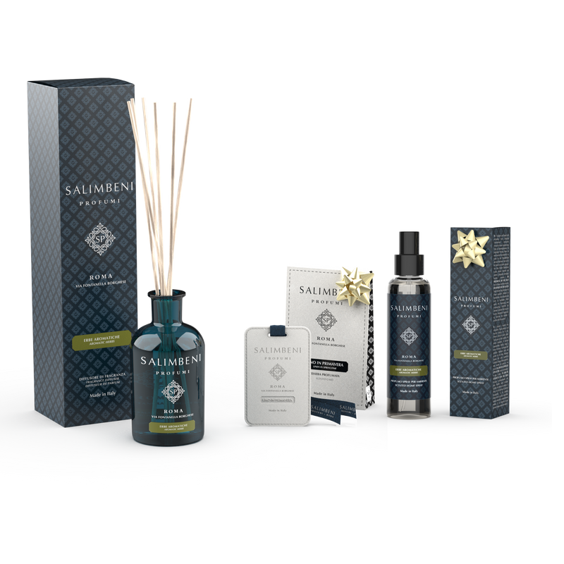 Ervas Aromáticas 250ml + Cartões Perfumados para o Guarda Roupa (3 pcs) como TESTE GRATUITO + Perfume Room Spray 150 ml - Ervas Aromáticas como TESTE GRATUITO