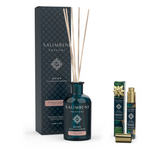 Difusor em Stick 250 ml (Fragrância à tua escolha) + Eau de Parfum no formato de viagem de 15ml (Fragrância à tua escolha) como TESTE GRATUITO