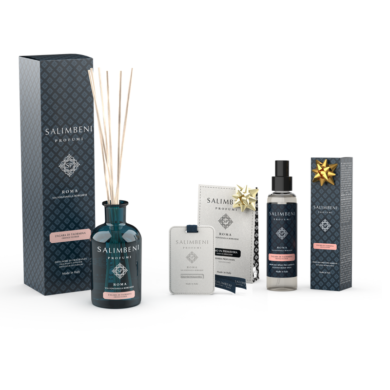 Flor de Laranjeira de Taormina 250ml + Cartões Perfumados para o Guarda Roupa (3 pcs) como TESTE GRATUITO + Perfume Room Spray 150 ml - Flor de Laranjeira de Taormina como TESTE GRATUITO