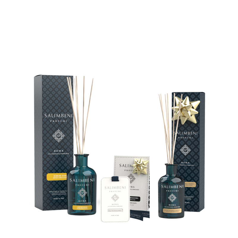 Cítrico Amargo 250ml  + Cartões Perfumados (3 pç) - Linho em Primavera + Madeira de Nogueira e Briar 100ml