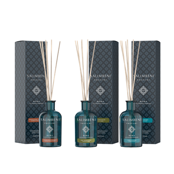 Madeiras Antigas Salimbeni 100ml + Ervas Aromáticas como TESTE GRATUITO + Flores em Riviera 100ml como TESTE GRATUITO