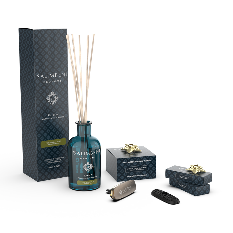 Difusor em Stick 250 ml (FRAGRÂNCIA À ESCOLHA) + Perfume para o automóvel na mesma fragrância em OFERTA + 2 recargas para automóvel na mesma fragrância em OFERTA