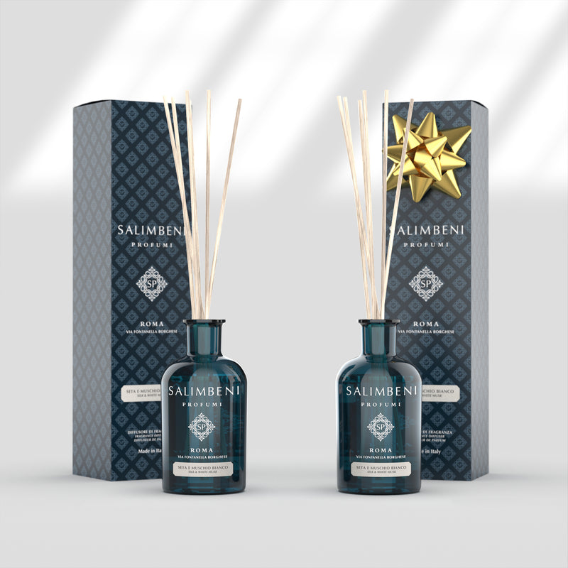 Difusor de Seda e Musgo Branco 250 ml + Difusor de Seda e Musgo Branco 250 ml