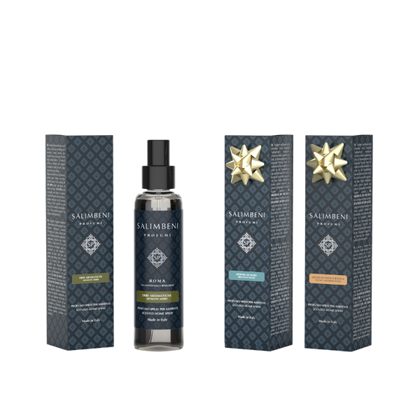 Room Spray de 150ml Ervas Aromáticas + Room Spray de 150ml Brisa do Mar como TESTE GRATUITO + Room Spray de 150ml Madeira de Nogueira e Briar como TESTE GRATUITO