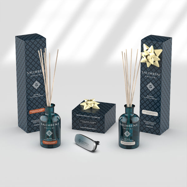 Madeiras Antigas Salimbeni 100 ml + Seda e Musgo Branco 100 ml OFERTA+ Perfume para o automóvel na cor branca de Madeiras Antigas Salimbeni OFERTA