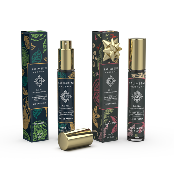 Set de Viagem: Eau de Parfum 15 ml Elixir de Bergamota + Eau de Parfum 15 ml À ESCOLHA em OFERTA
