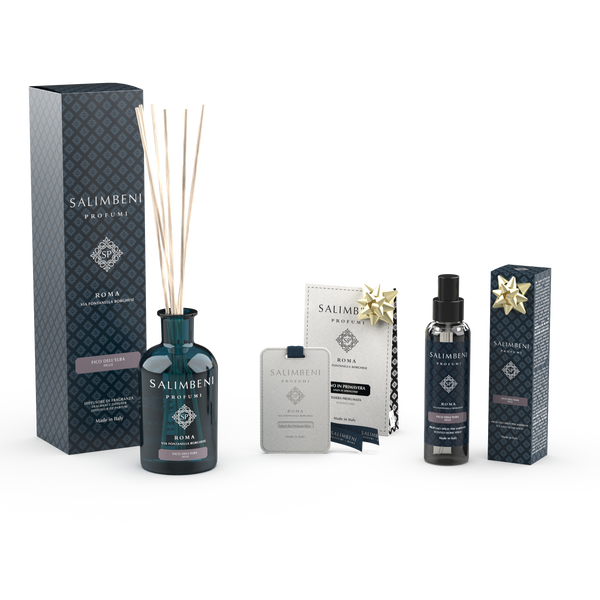 Figueira de Elba 250 ml + Cartões Perfumados para o Guarda Roupa (3 pcs) + Room Spray 150 ml de Figueira de Elba