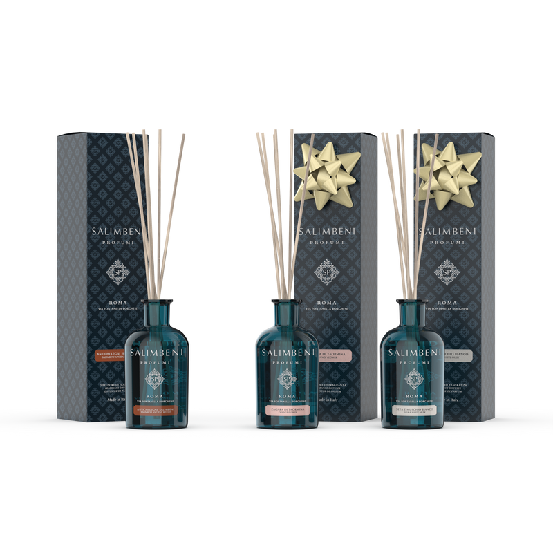 Madeiras Antigas Salimbeni 100 ml  + Flor de Laranjeira de Taormina 100 ml em OFERTA + Seda e Musgo Branco 100 ml em OFERTA