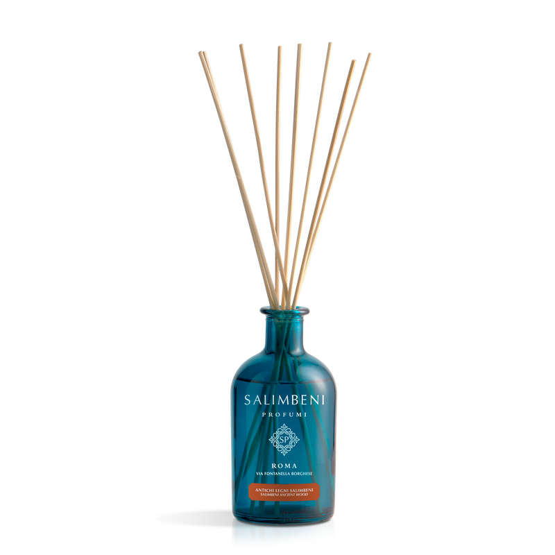 Madeiras Antigas Salimbeni (Perfume para o carro PREMIUM Madeira + Difusor em Stick 100 ml + Difusor em Stick 250 ml + Caixa de Prenda)