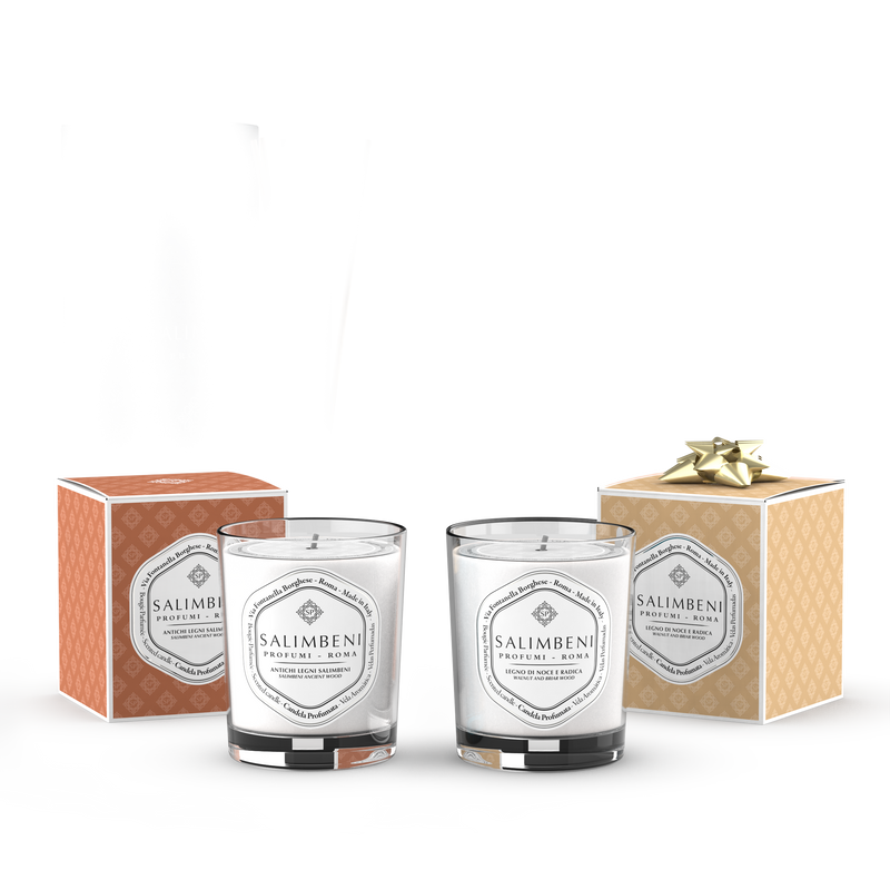Vela Perfumada de 190 gr de Madeiras Antigas Salimbeni + Vela Perfumada de 190 gr À ESCOLHA em OFERTA