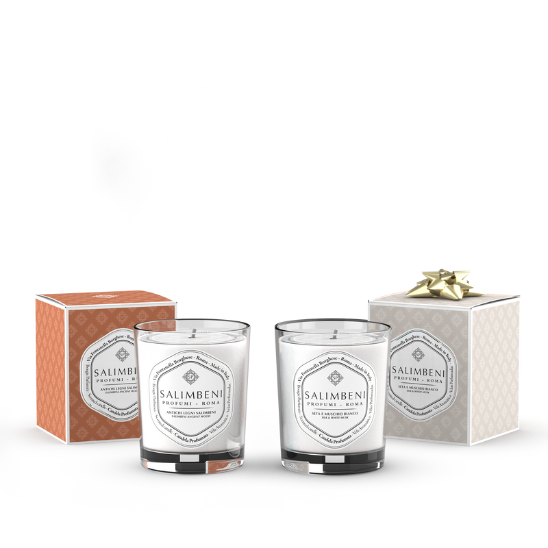 Vela Perfumada de 190 gr de Madeiras Antigas Salimbeni + Vela Perfumada de 190 gr À ESCOLHA em OFERTA