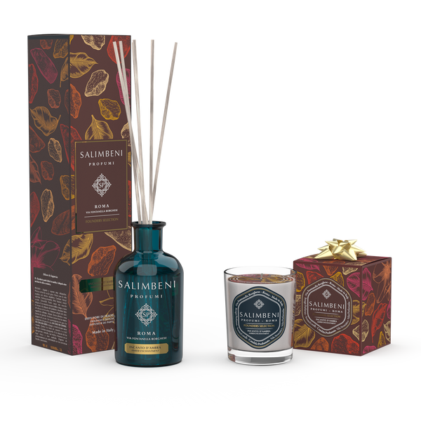 Encanto de Âmbar 250 ml + Vela Perfumada de Encanto de Âmbar em OFERTA
