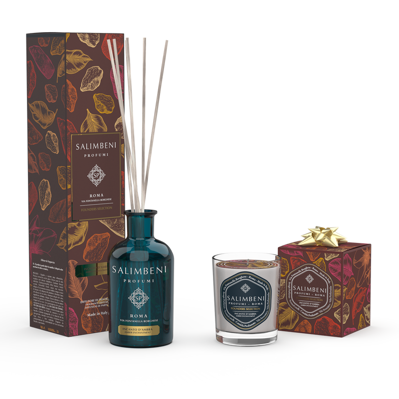 Encanto de Âmbar 250 ml + Vela Perfumada de Encanto de Âmbar em OFERTA
